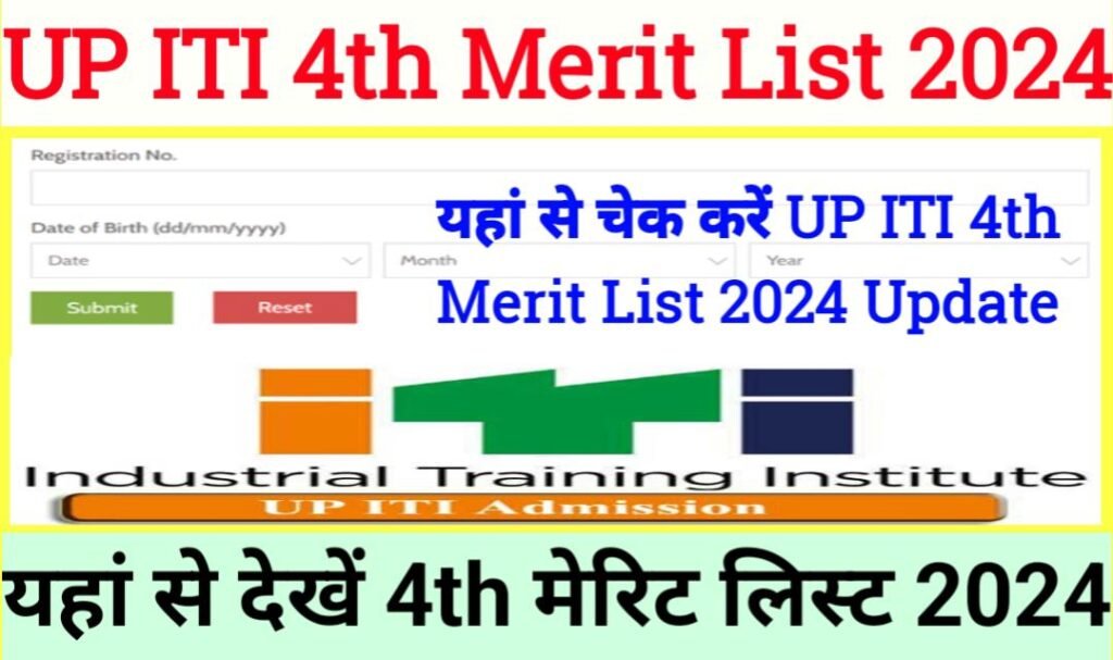 UP ITI 4th Merit List Result 2024